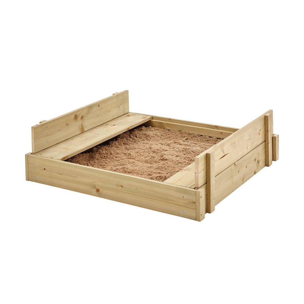 Bac à sable avec bancs intégrés bois FSC marron