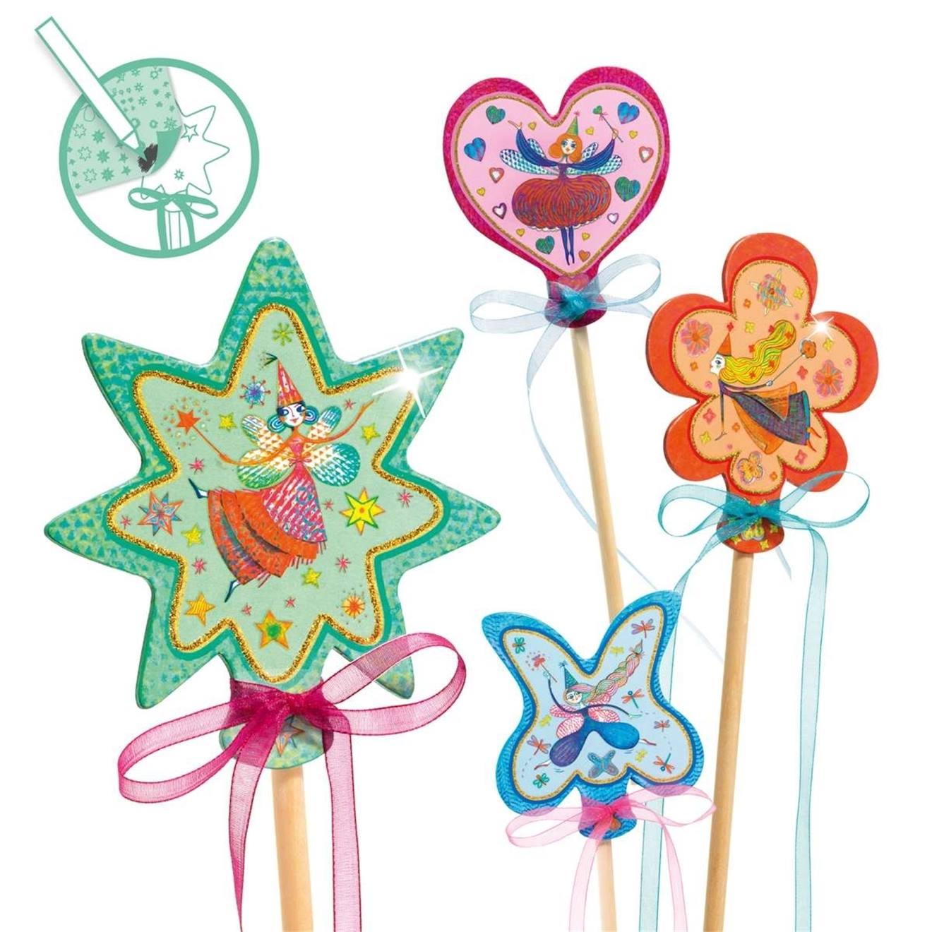 Baguettes magiques petites fées - do it yourself multicolore