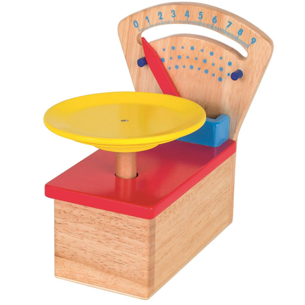 Balance à plateau rouge