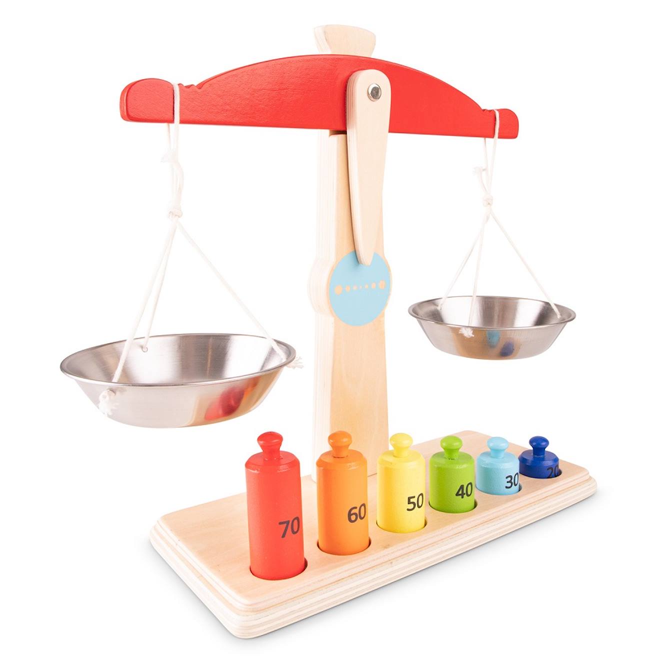 Balance avec poids rouge