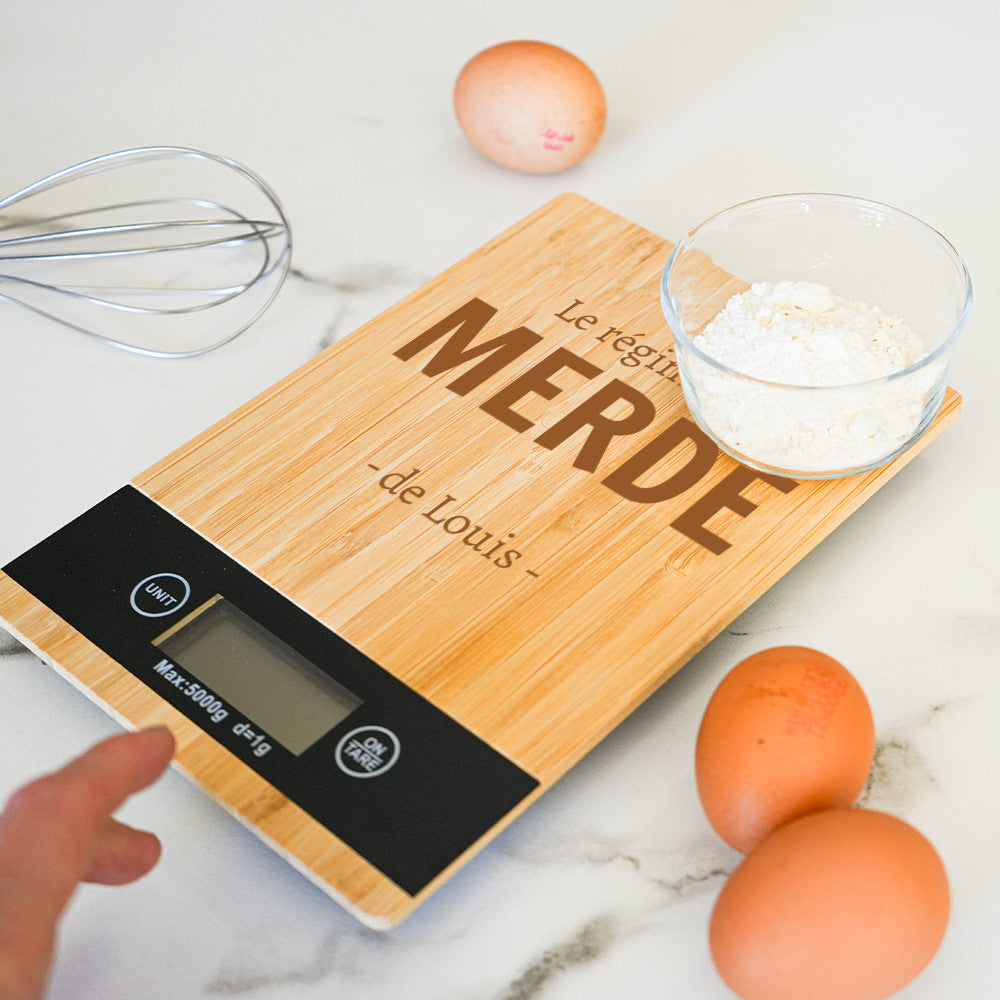 Balance de Cuisine et Planche à Découper Régime de Merde à Personnaliser - Planche à Découper Personnalisée