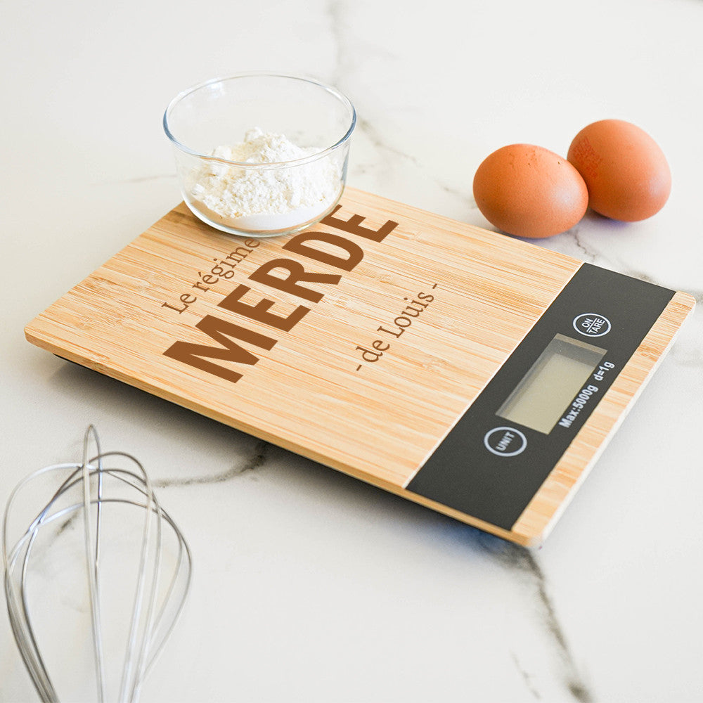 Balance de Cuisine et Planche à Découper Régime de Merde à Personnaliser - Planche à Découper Personnalisée