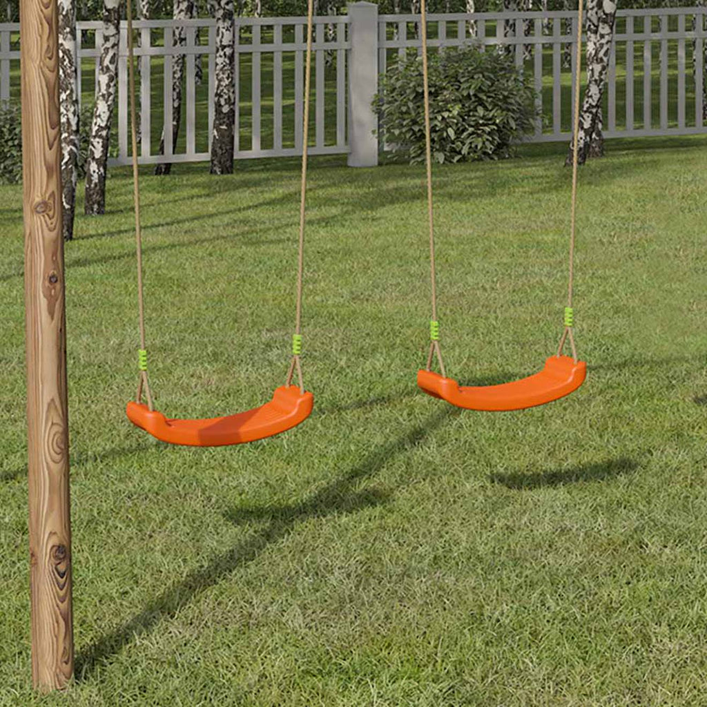 Balançoire plastique pour portique balançoire 2 m - 2,5 m pour enfants orange