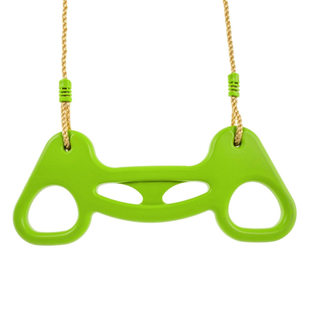 Balançoire trapèze anneaux pour portique plastique h190-250cm vert