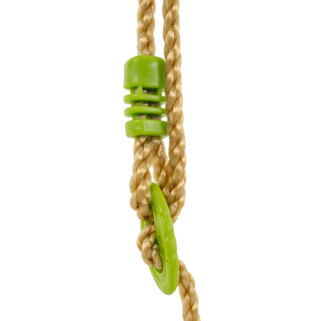 Balançoire trapèze pour portique métal h190-250cm marron - vert