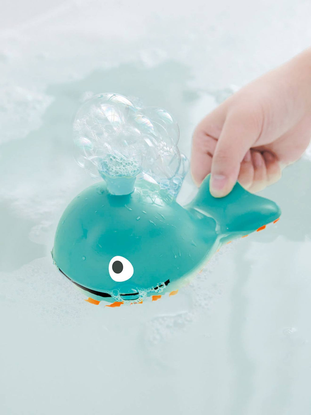 Baleine à bulles - bleu