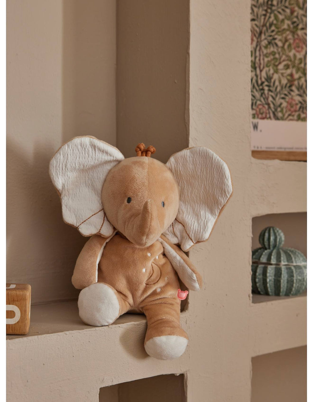 Bali eléphant 40cm beige