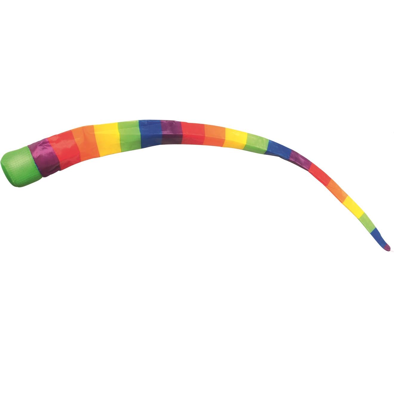 Balle comète arc-en-ciel rouge