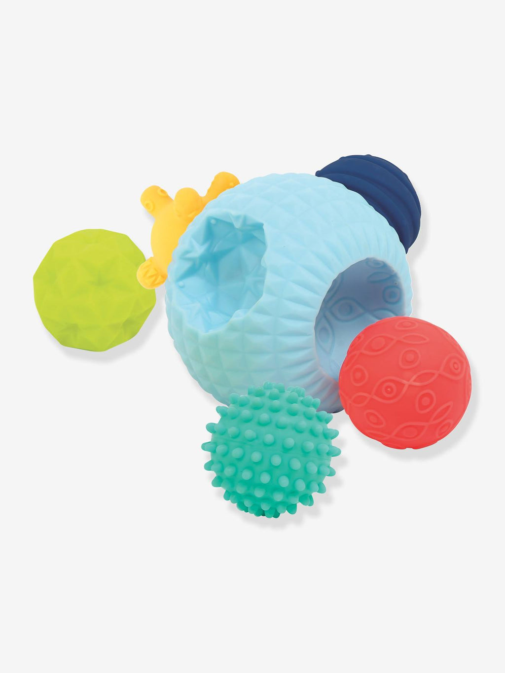 Balle puzzle atome multicolore