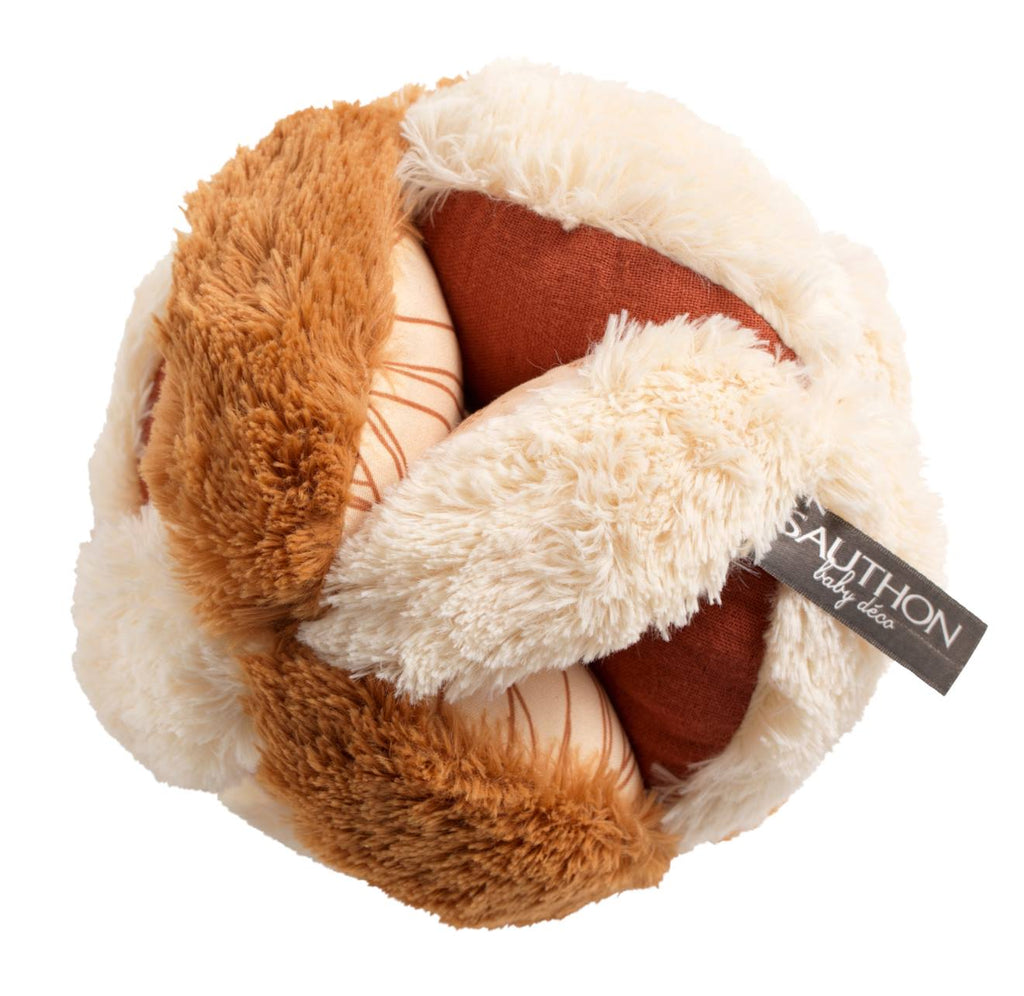 Balle sensorielle en peluche - orsino beige