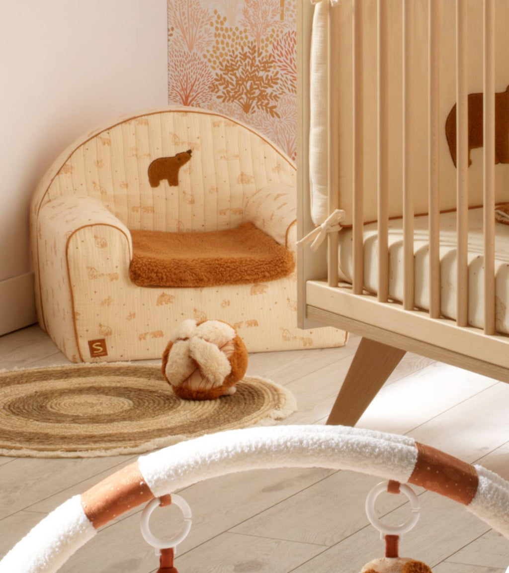 Balle sensorielle en peluche - orsino beige