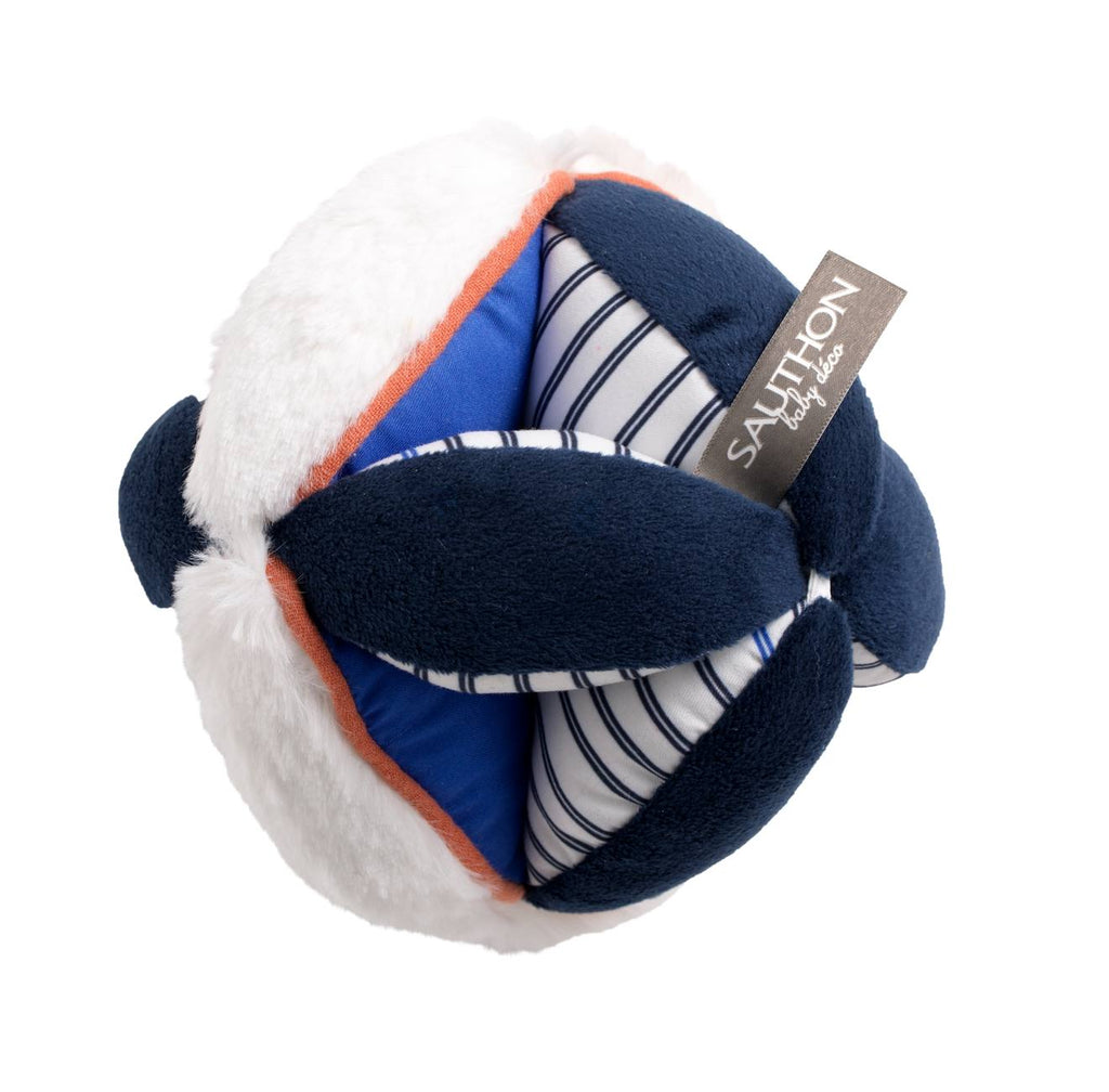 Balle sensorielle marinière - baby sailor bleu/blanc