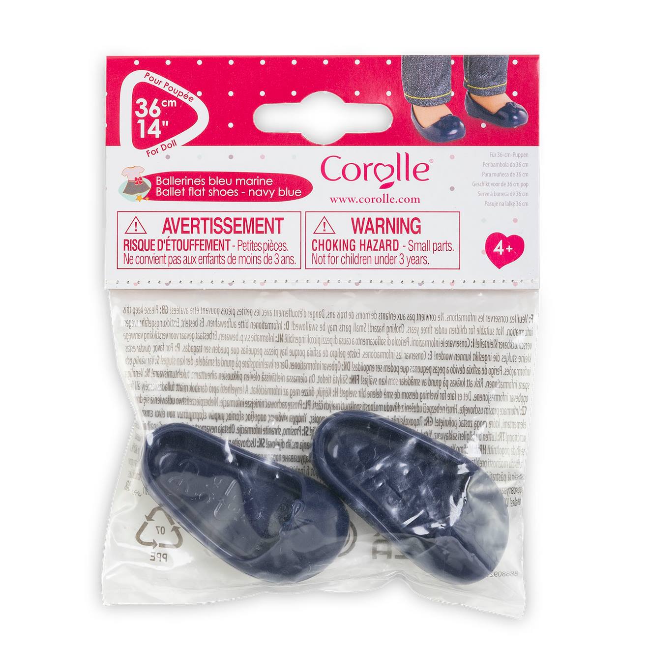 Ballerines bleu marine pour poupée ma Corolle multicolore
