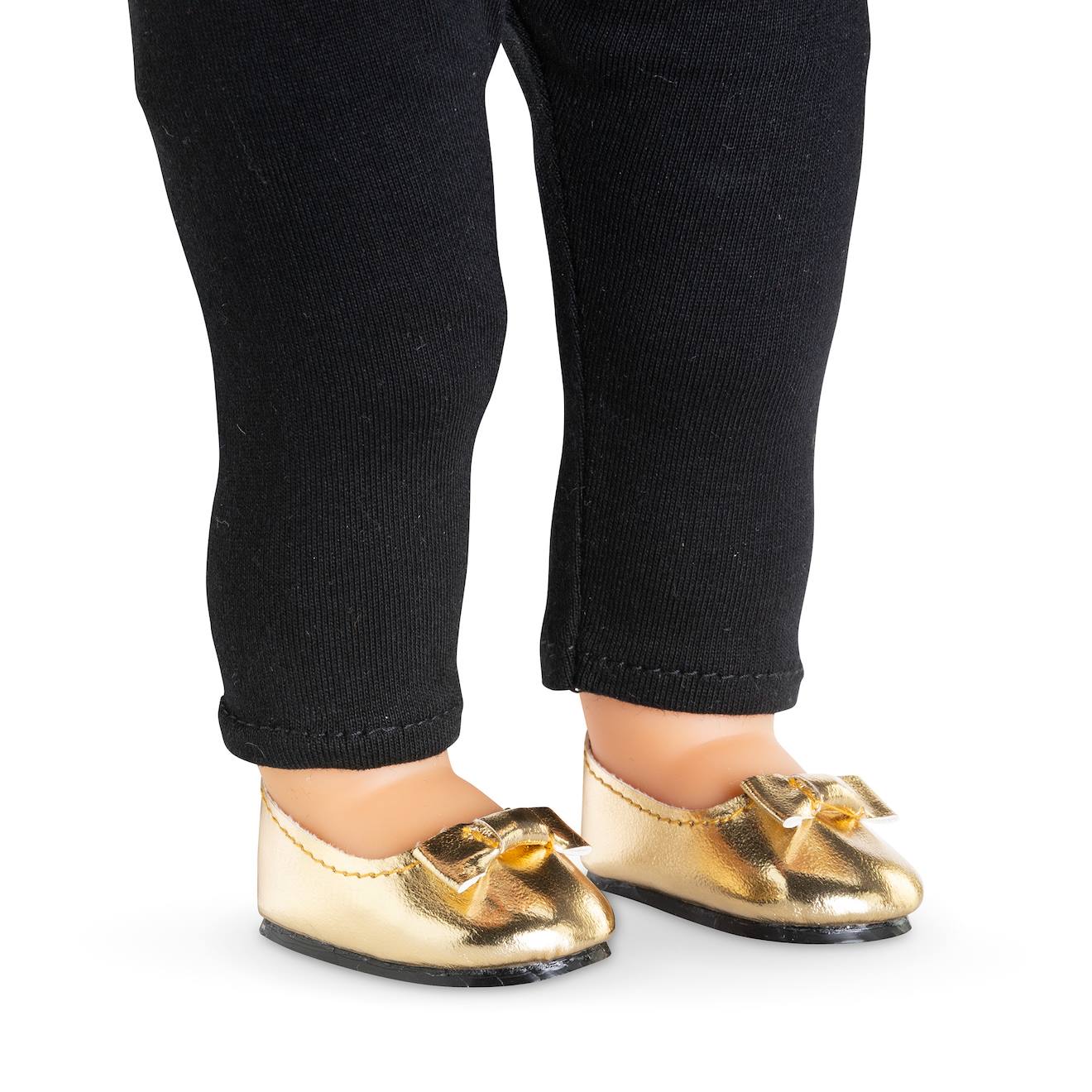 Ballerines dorées pour poupée ma Corolle multicolore