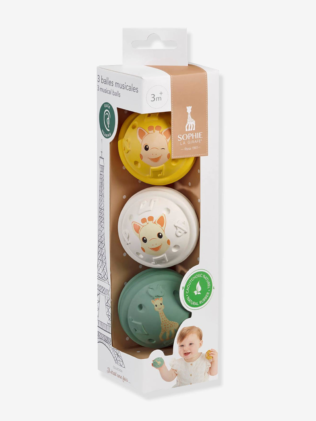 Balles musicales Sophie la Girafe - vulli multicolore