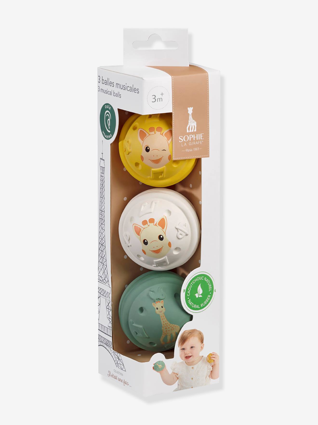 Balles musicales Sophie la Girafe - vulli multicolore