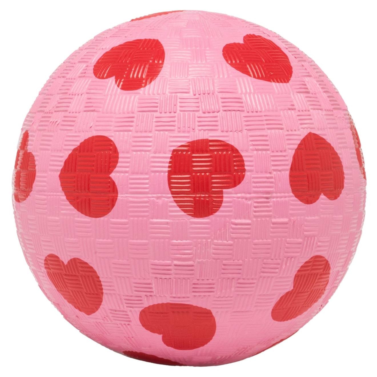 Ballon à motif cœurs et rose (12 cm) rose