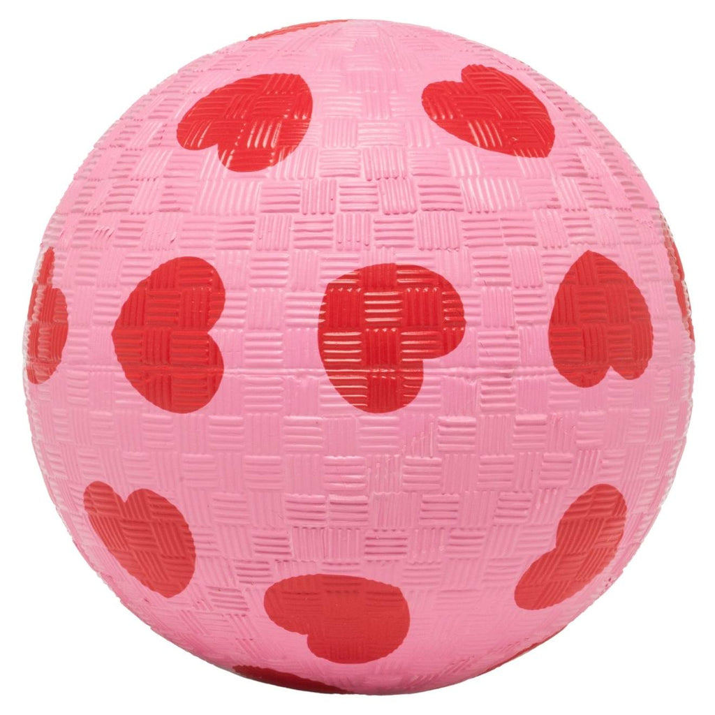 Ballon à motif cœurs et rose (12 cm) rose