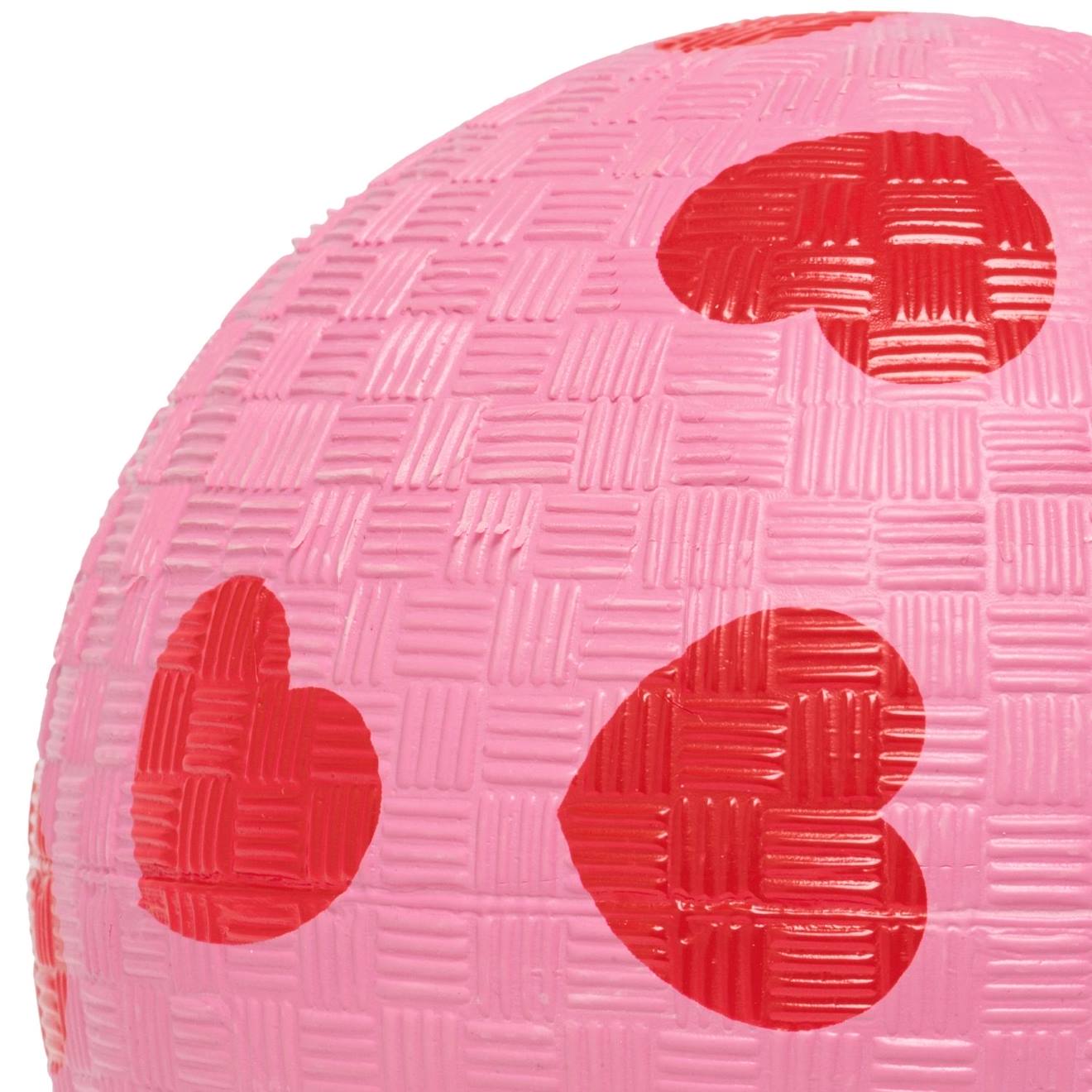 Ballon à motif cœurs et rose (12 cm) rose