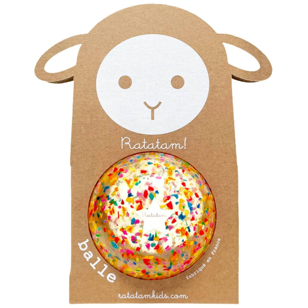 Ballon confettis (10 cm) multicolore