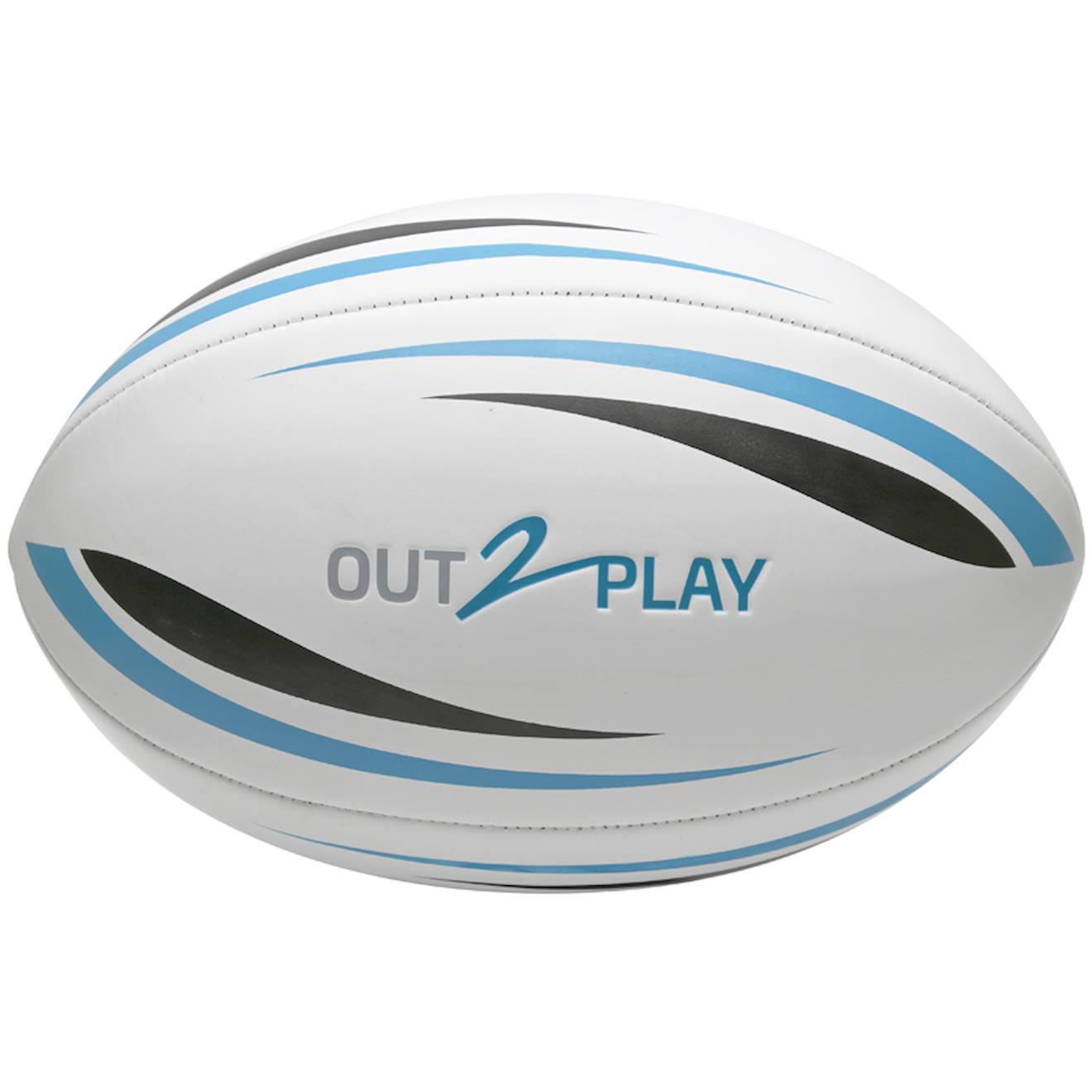 Ballon de rugby t5 blanc