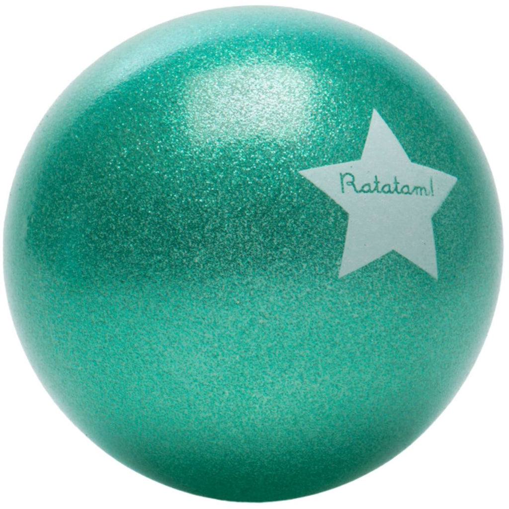 Ballon paillettes (22 cm) vert, blanc