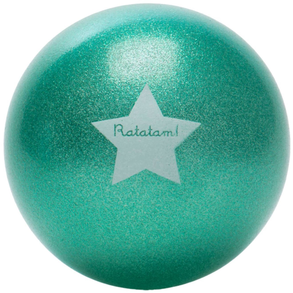 Ballon paillettes (22 cm) vert, blanc