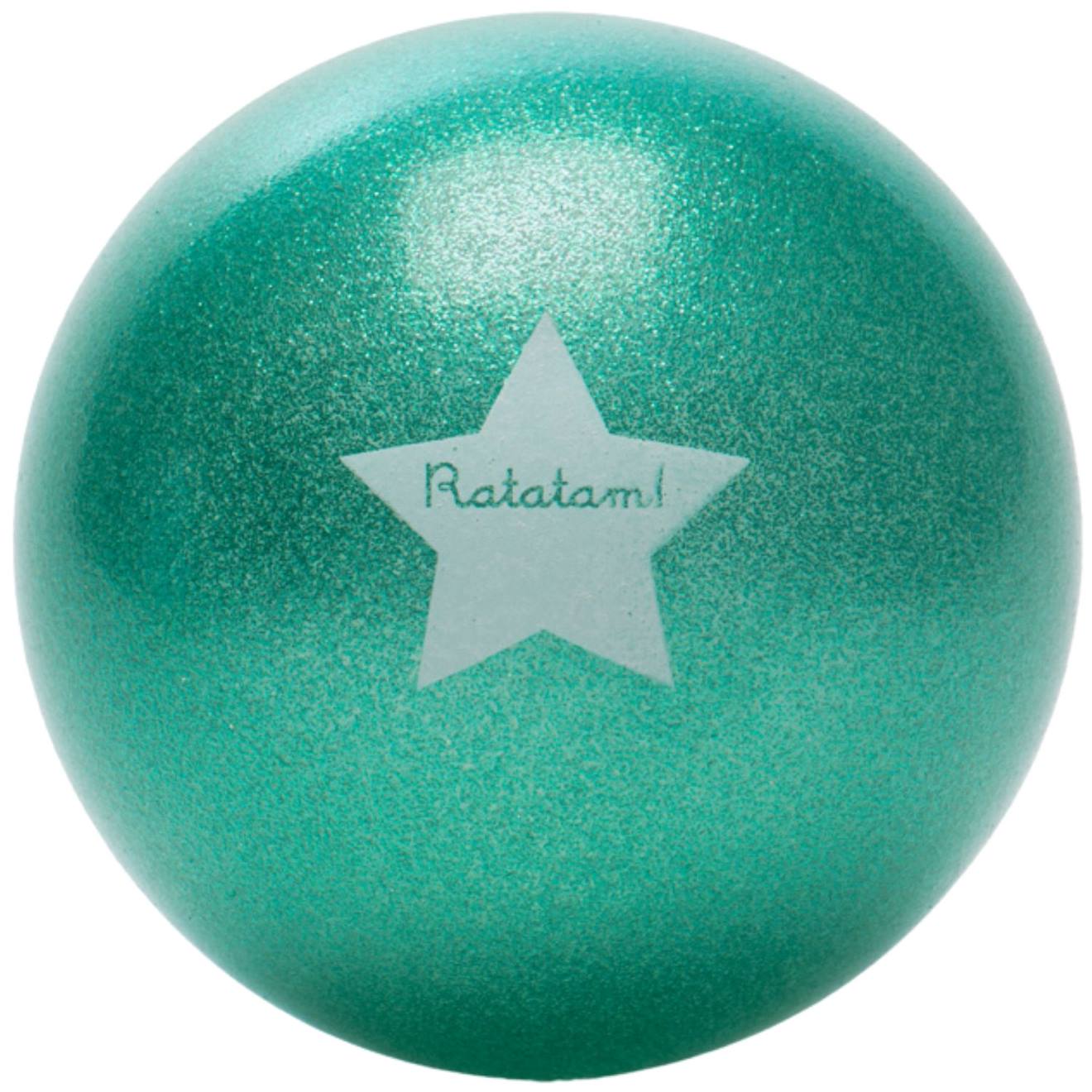 Ballon paillettes (22 cm) vert, blanc