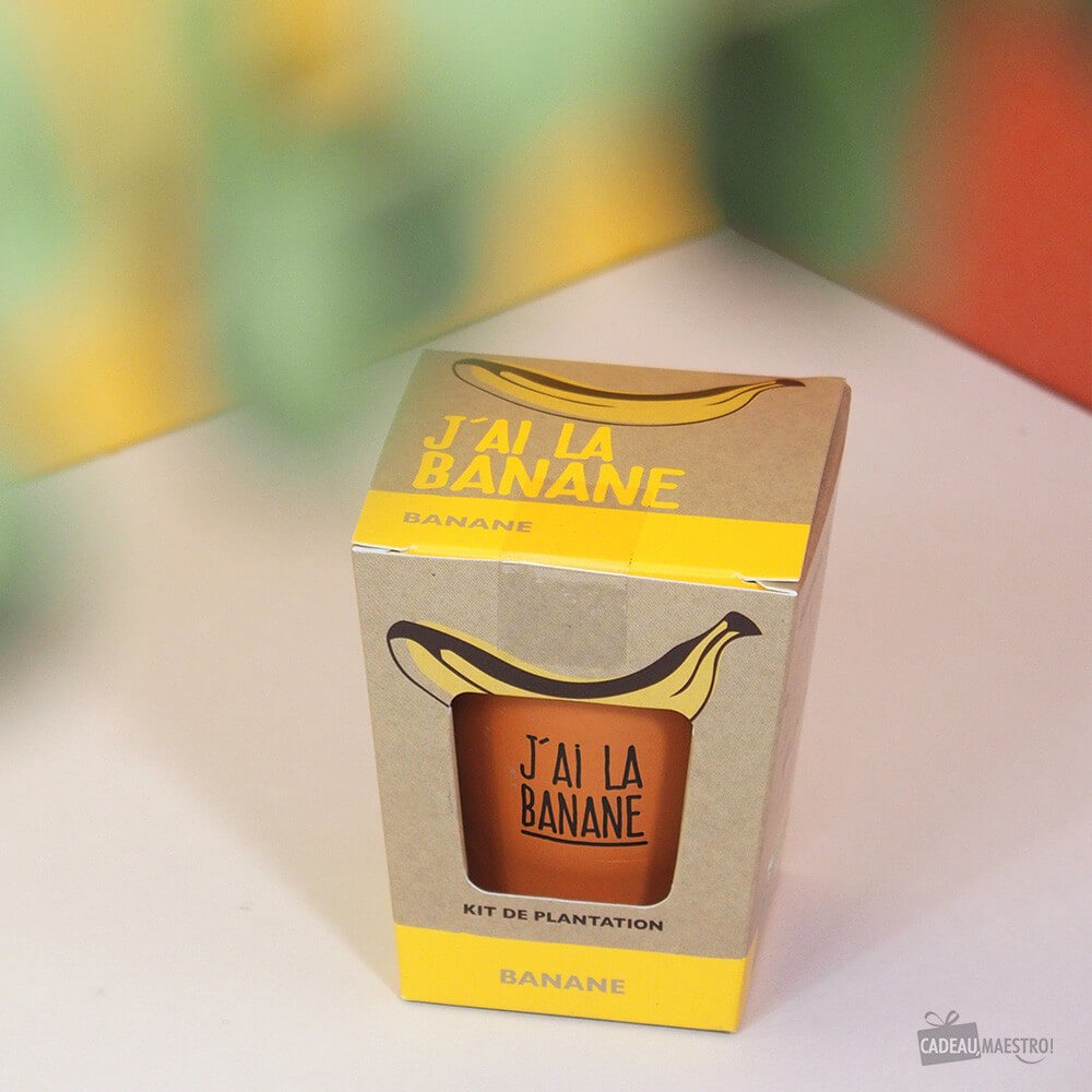Banane à Faire Pousser - J'ai la Banane - Kits de Plantation Radis et Capucine