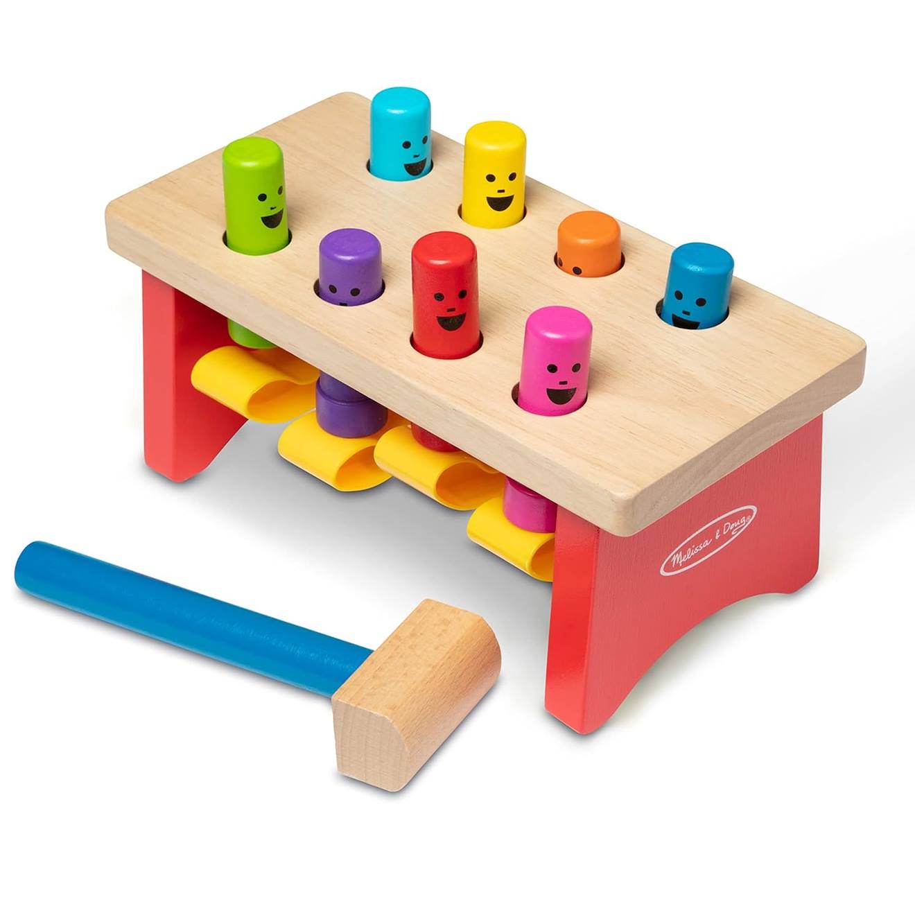 Banc à marteler rouge