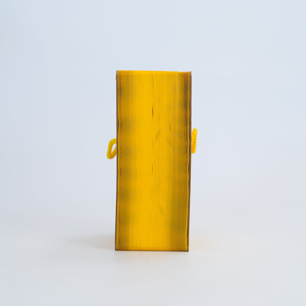 Banc en Kraft Pliable 150 cm Jaune - Poufs et Tabourets Originaux