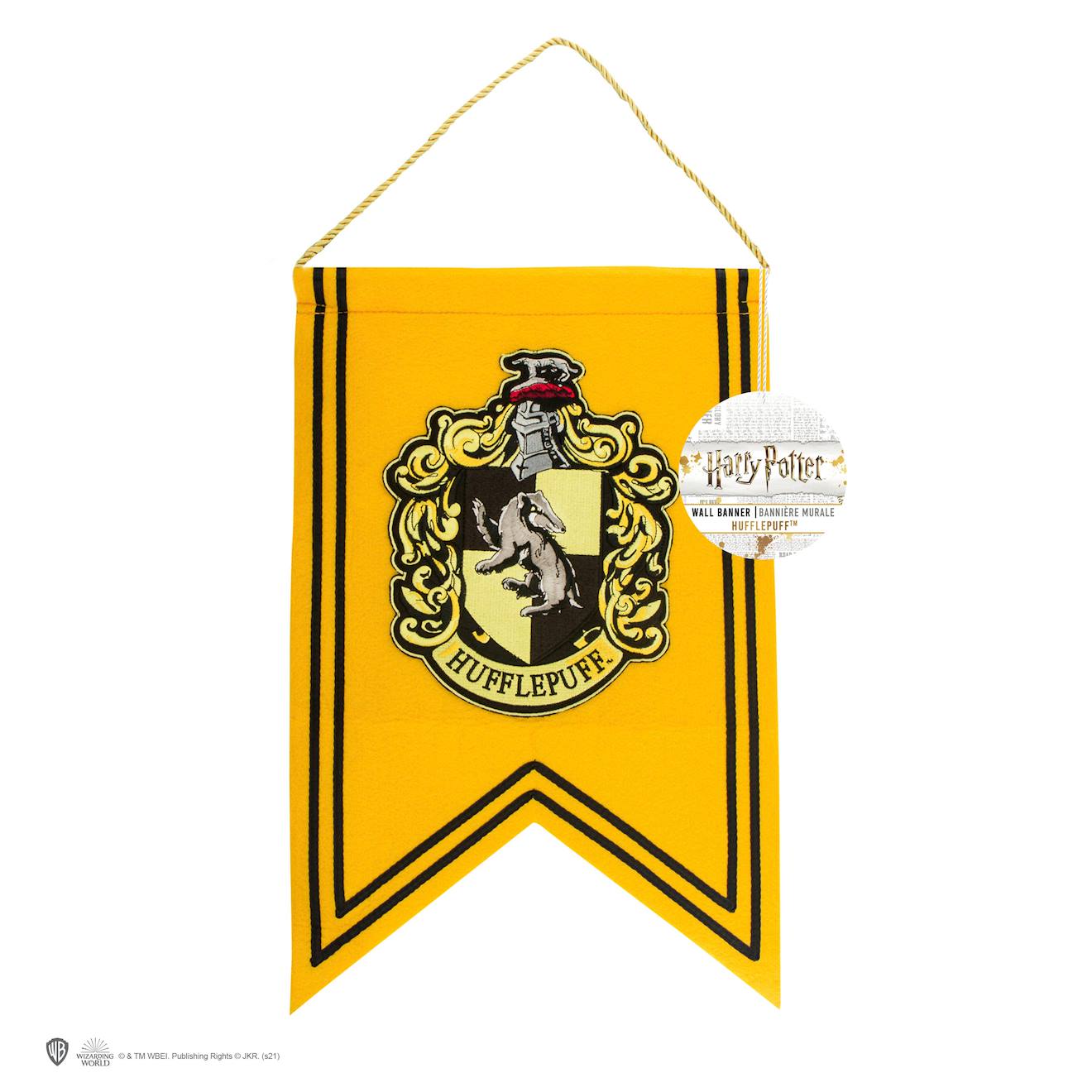Bannière Poufsouffle - Harry Potter Jaune