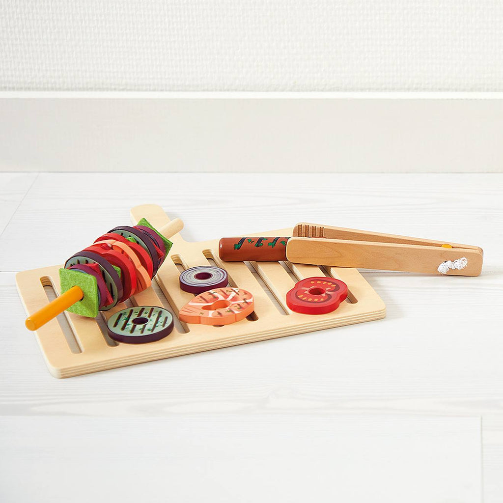 Barbecue en bois 57 accessoires multicolore