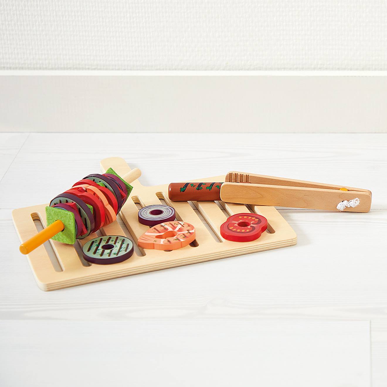 Barbecue en bois 57 accessoires multicolore