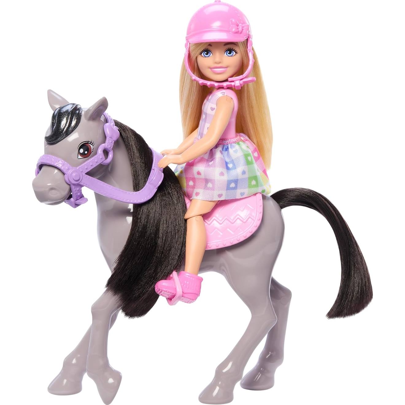 Barbie chelsea et son poney rose