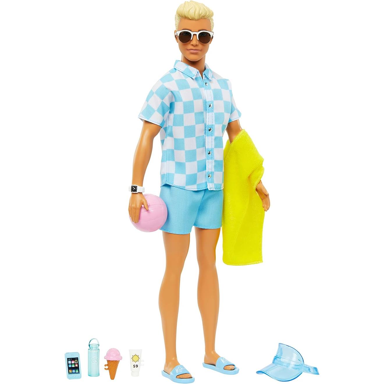 Barbie ken - journée de détente en plage multicolore