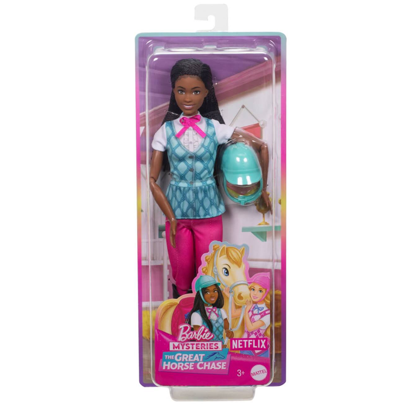 Barbie mysteries poupée mannequin brooklyn cavaliere multicolore
