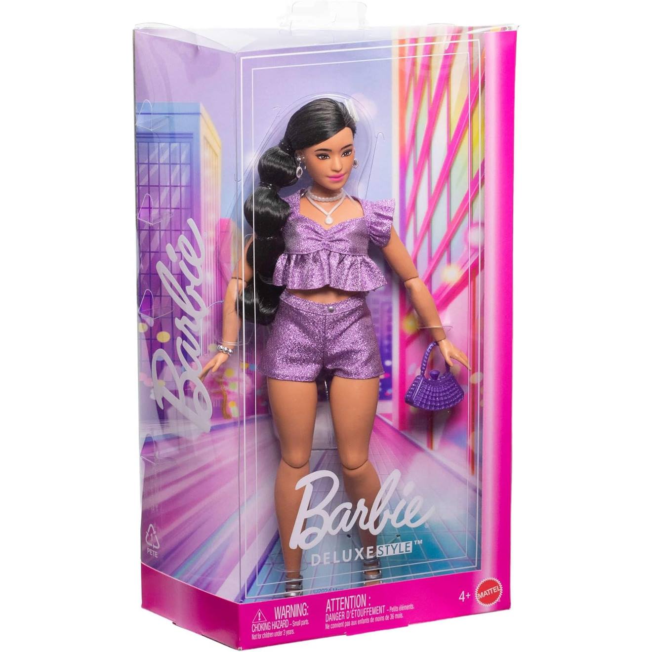 Barbie - poupée deluxe style violet