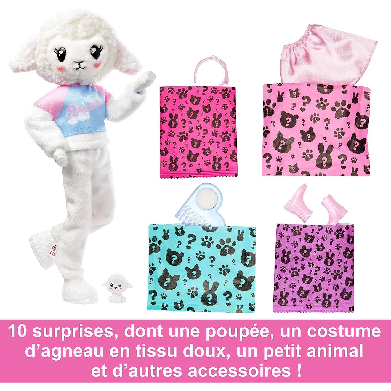 Barbie - poupée mannequin - chelsea cutie reveal multicolore