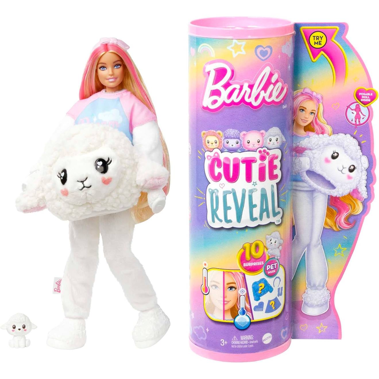 Barbie - poupée mannequin - chelsea cutie reveal multicolore