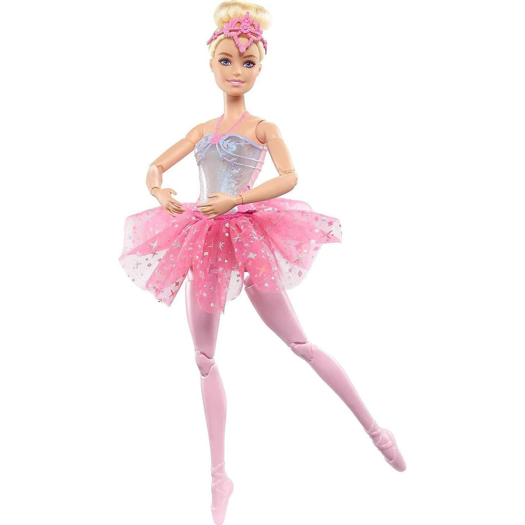 Barbie poupée mannequin dreamtopia ballerine lumières scintillantes rose