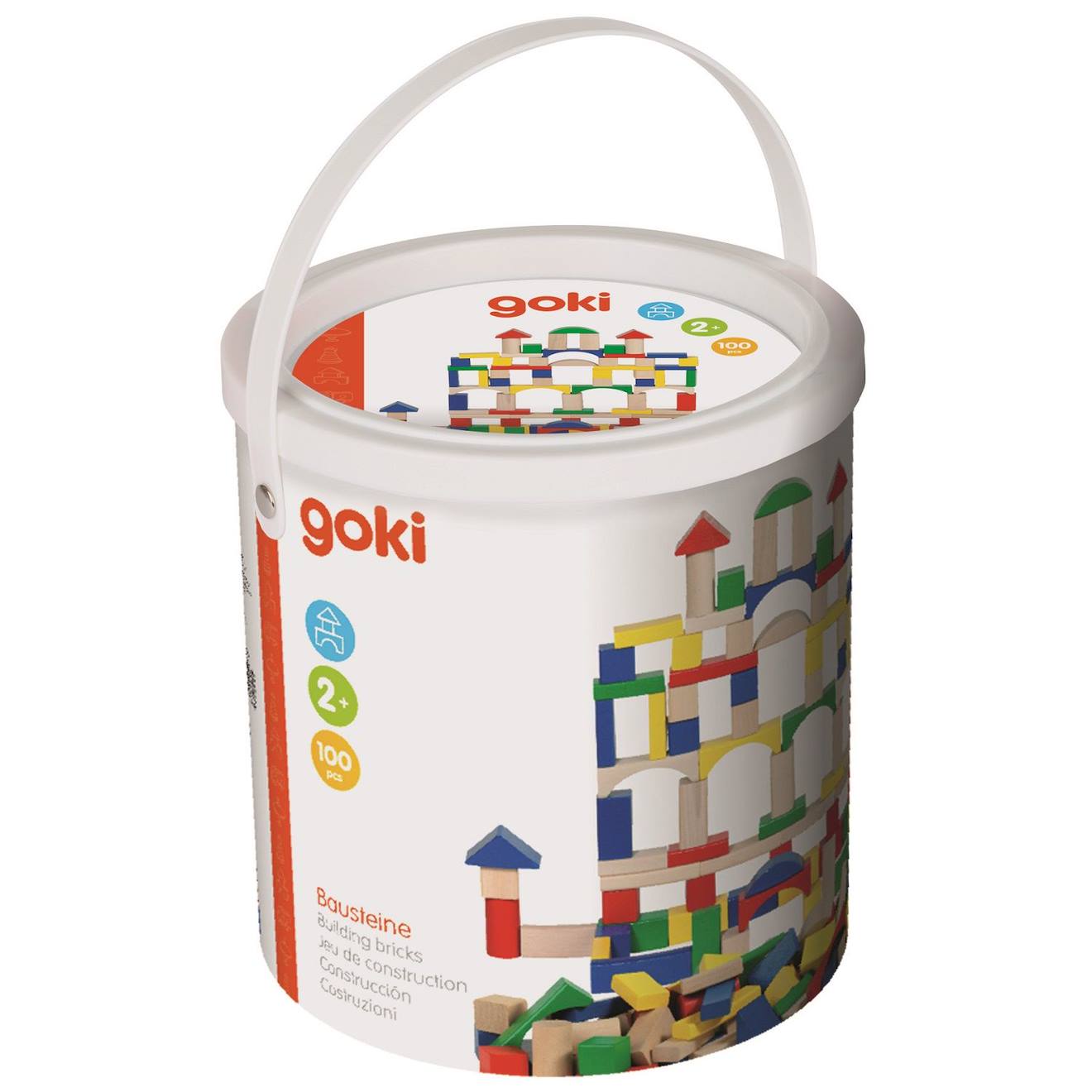 Baril de construction blanc