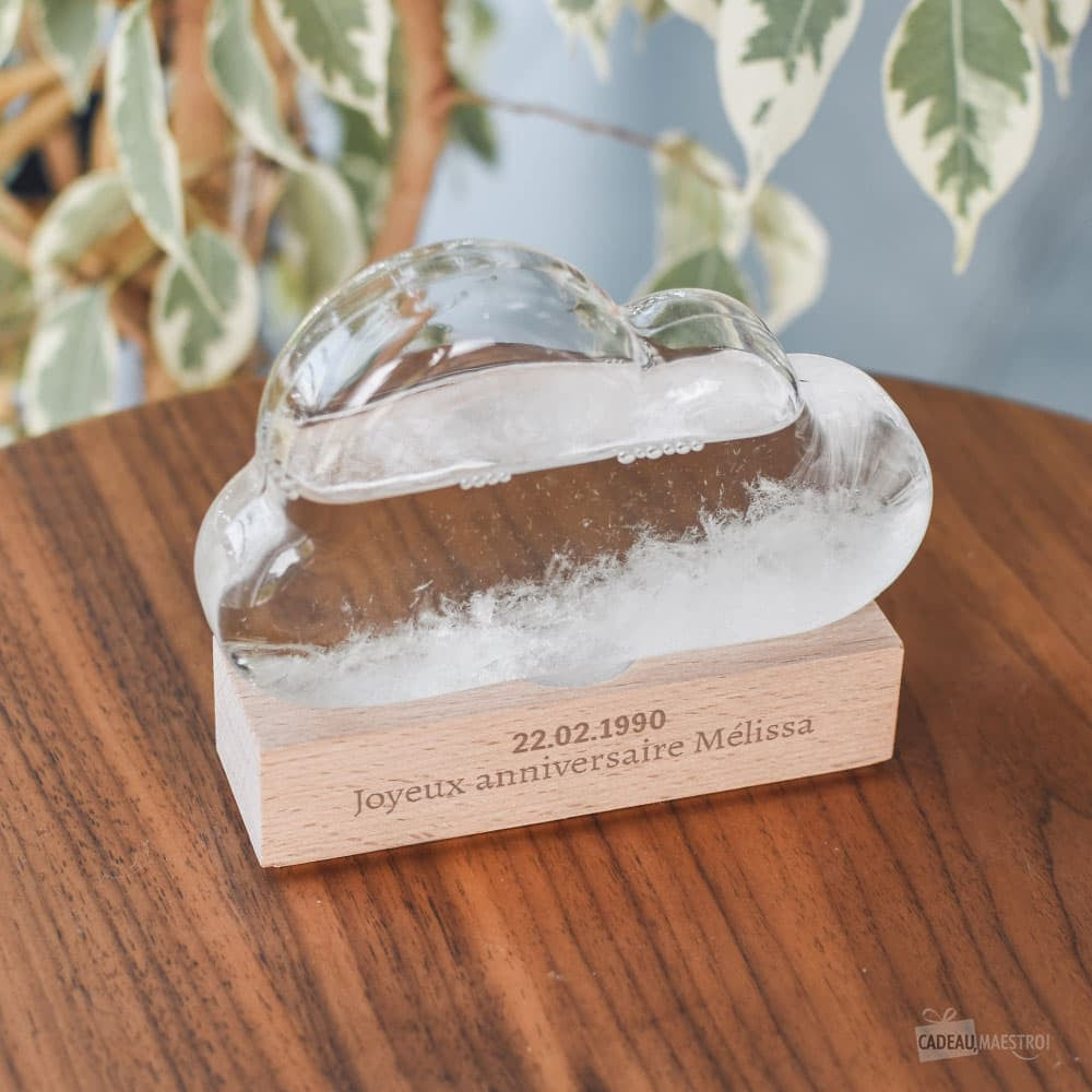 Baromètre Storm Glass Nuage à Personnaliser - Baromètre Original