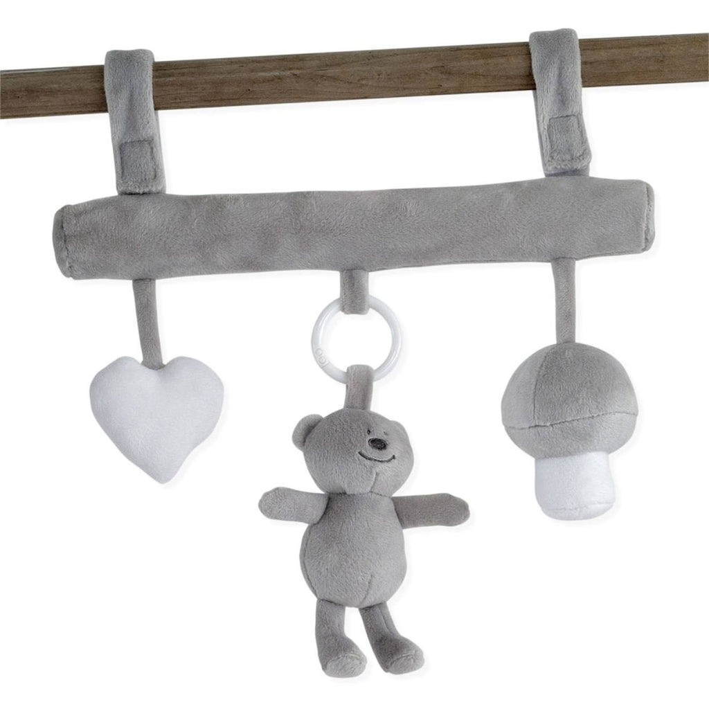 Barre d'activité pour bébé gris