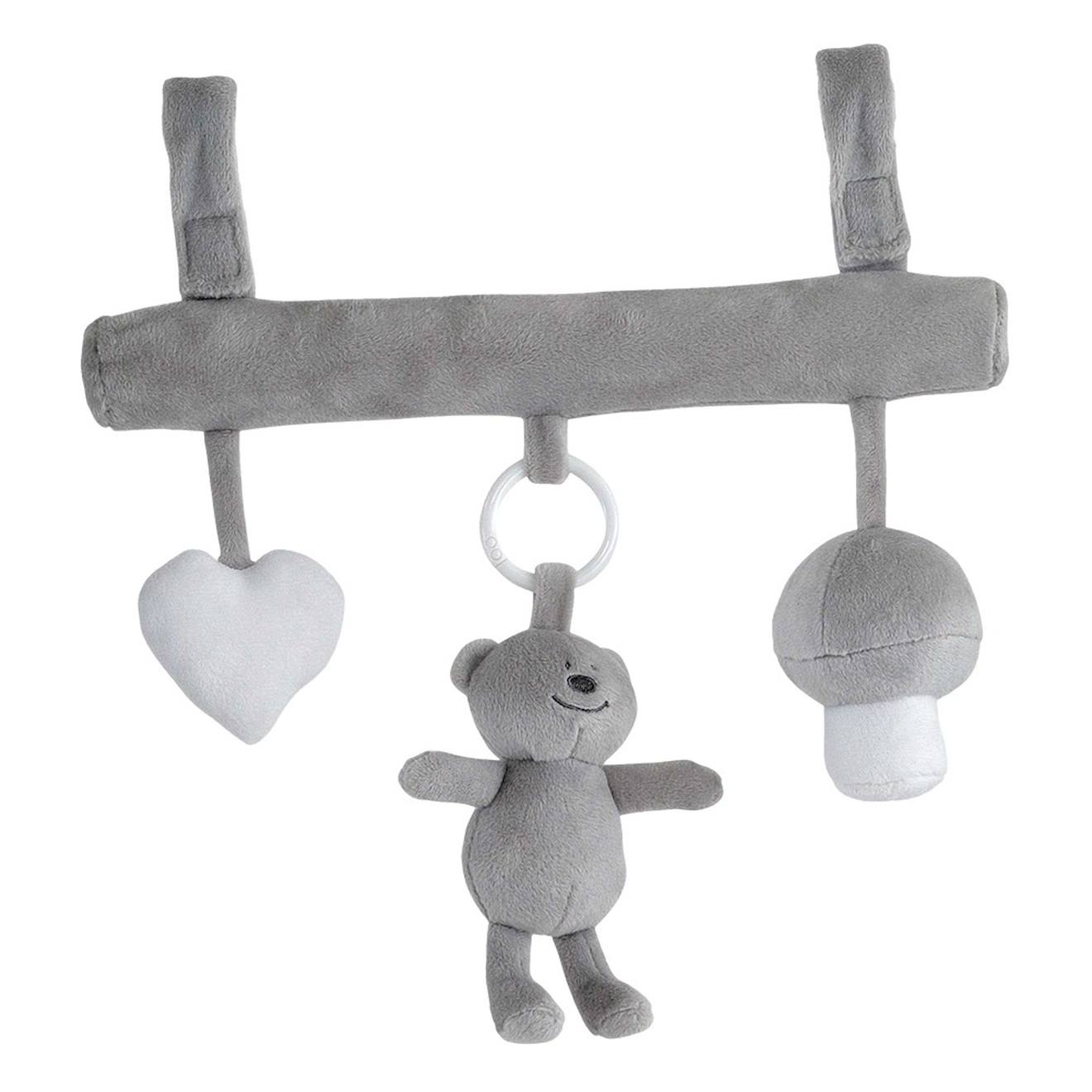 Barre d'activité pour bébé gris