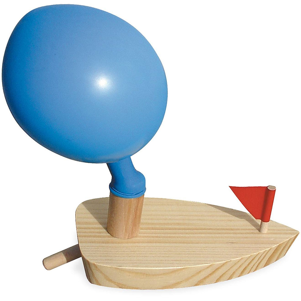 Bateau ballon bleu