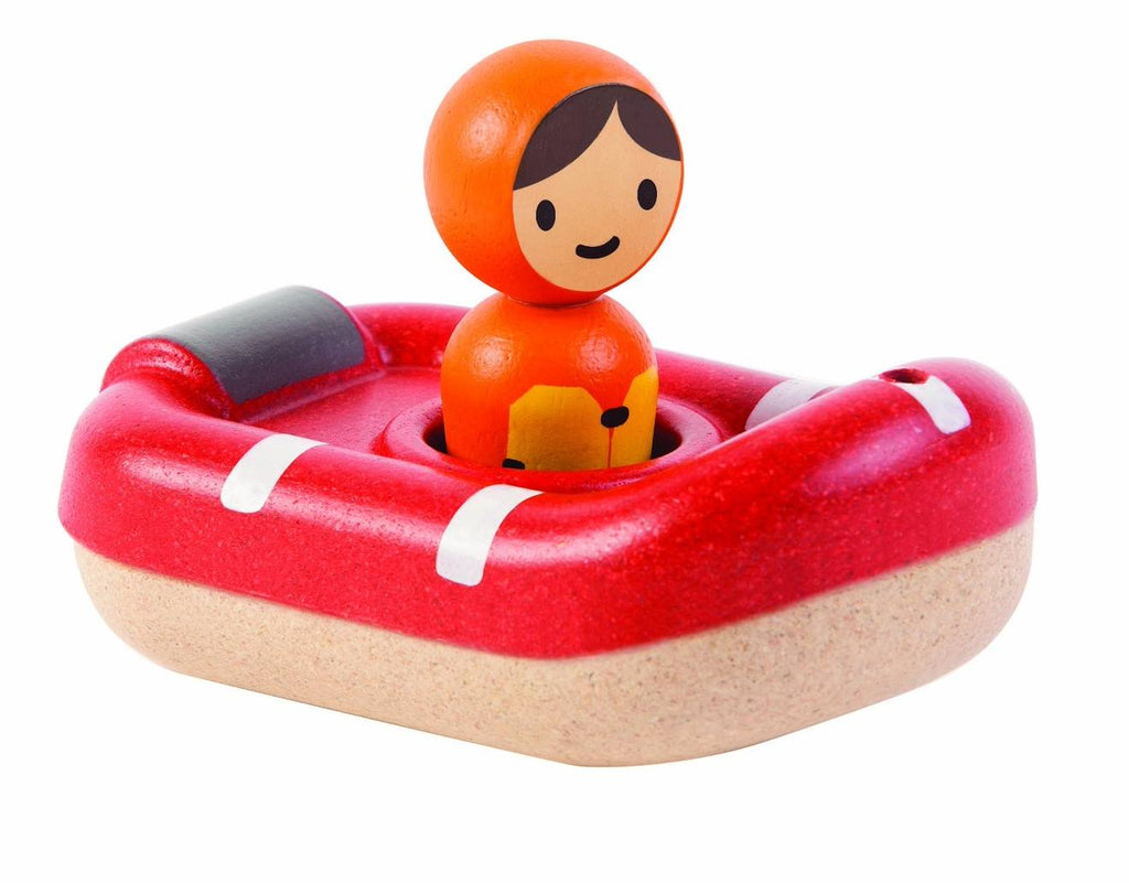 Bateau de sauvetage pour le bain rouge