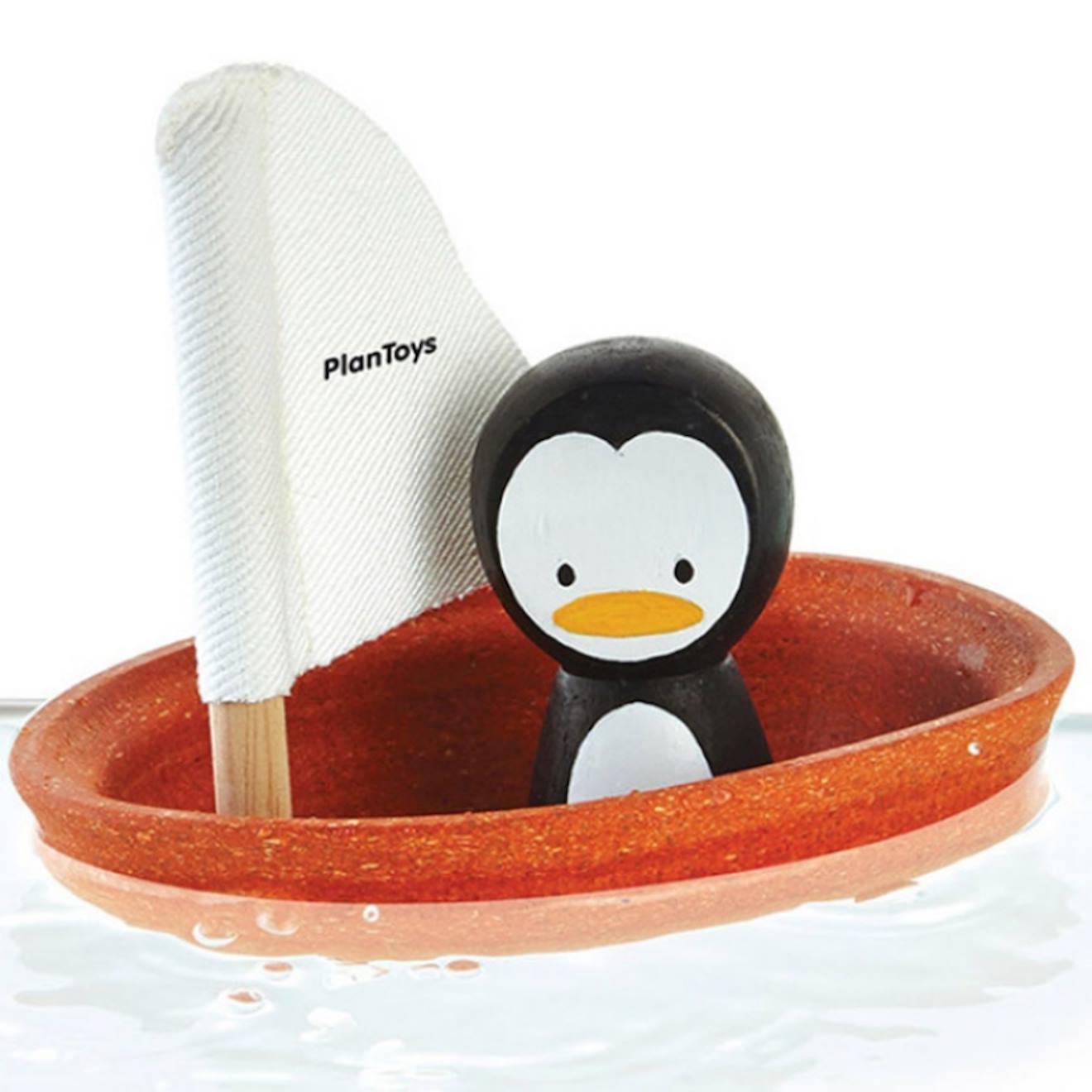 Bateau pingouin marron