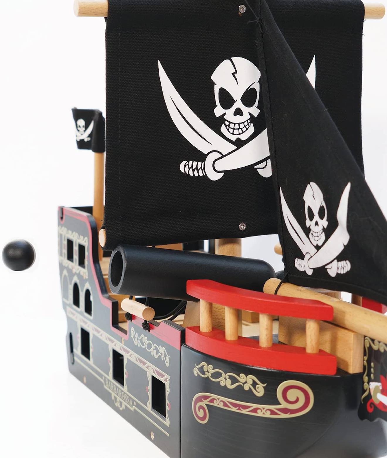 Bateau pirates barberousse noir