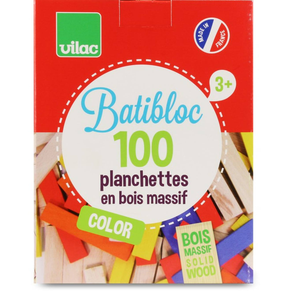Batibloc couleur 100 planchettes rouge